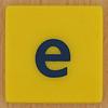 Junior Scrabble letter e