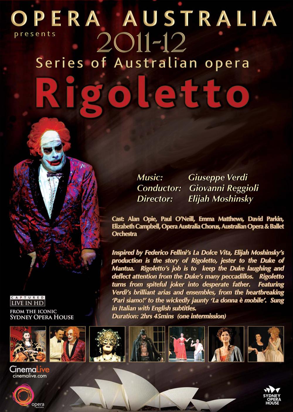 HOY EN CINES: RIGOLETTO, DESDE LA ÓPERA DE SIDNEY