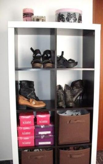 Concurso DIY x4duros'11: La estantería Expedit convertida en zapatero de Ana Paula Concurso DIY x4duros'11: La estantería Expedit convertida en zapatero de Ana Paula