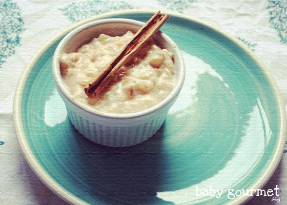 Receta de Arroz con Leche con manzana (a partir de 2 años) Receta de Arroz con Leche con manzana (a partir de 2 años)