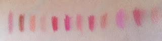 Swatches perfiladores labios NYX Swatches perfiladores labios NYX