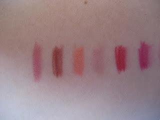 Swatches perfiladores labios NYX Swatches perfiladores labios NYX