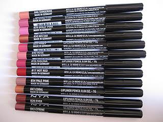 Swatches perfiladores labios NYX Swatches perfiladores labios NYX