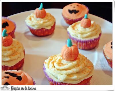 Muffins Calabaza de halloween