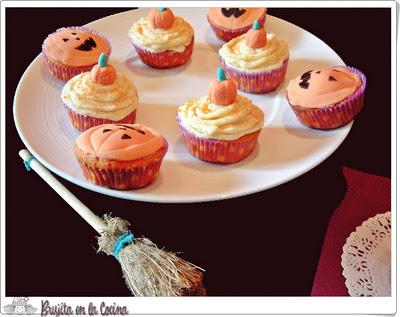 Muffins Calabaza de halloween