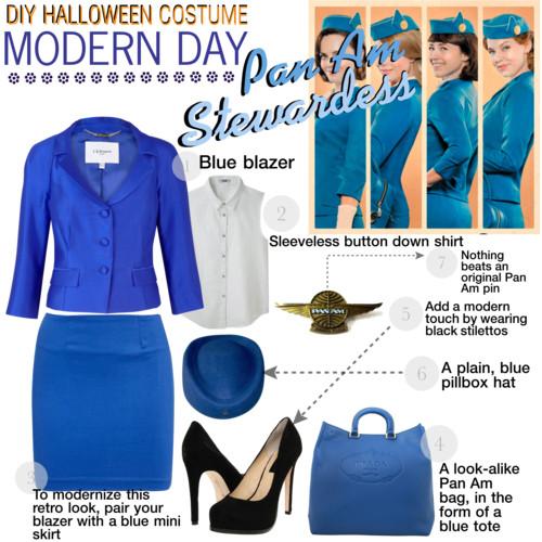 Do-It-Yourself Halloween Costume: Pan Am Stewardess Do-It-Yourself Halloween Costume: Pan Am Stewardess