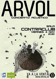 4 de Noviembre: no te pierdas a Arvol en concierto 4 de Noviembre: no te pierdas a Arvol en concierto