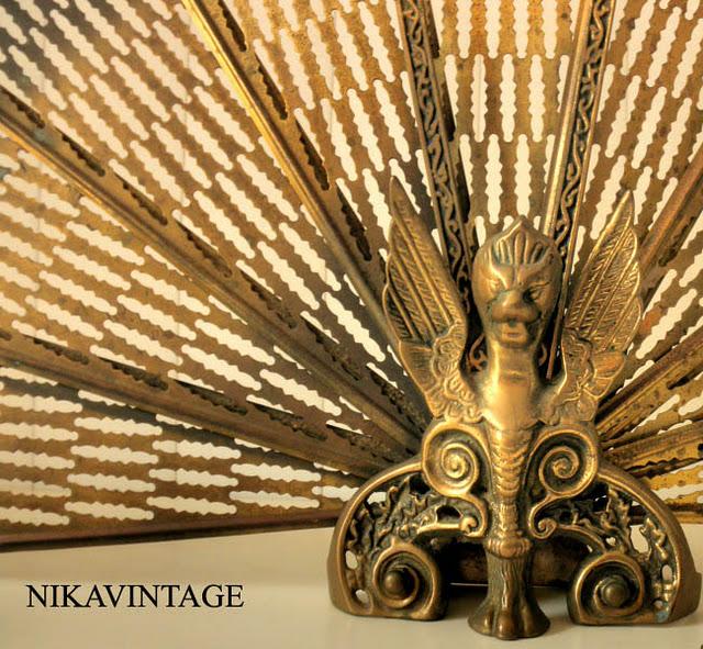 Antigua Pantalla Abanico Antigua Pantalla Abanico