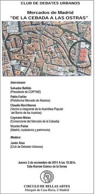 CLUB DE DEBATES URBANOS/ PRIMERA SESIÓN DEL CURSO 2011-2012 CLUB DE DEBATES URBANOS/ PRIMERA SESIÓN DEL CURSO 2011-2012