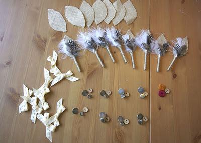 Tutorial: Boutonnieres de arpillería para el novio Tutorial: Boutonnieres de arpillería para el novio