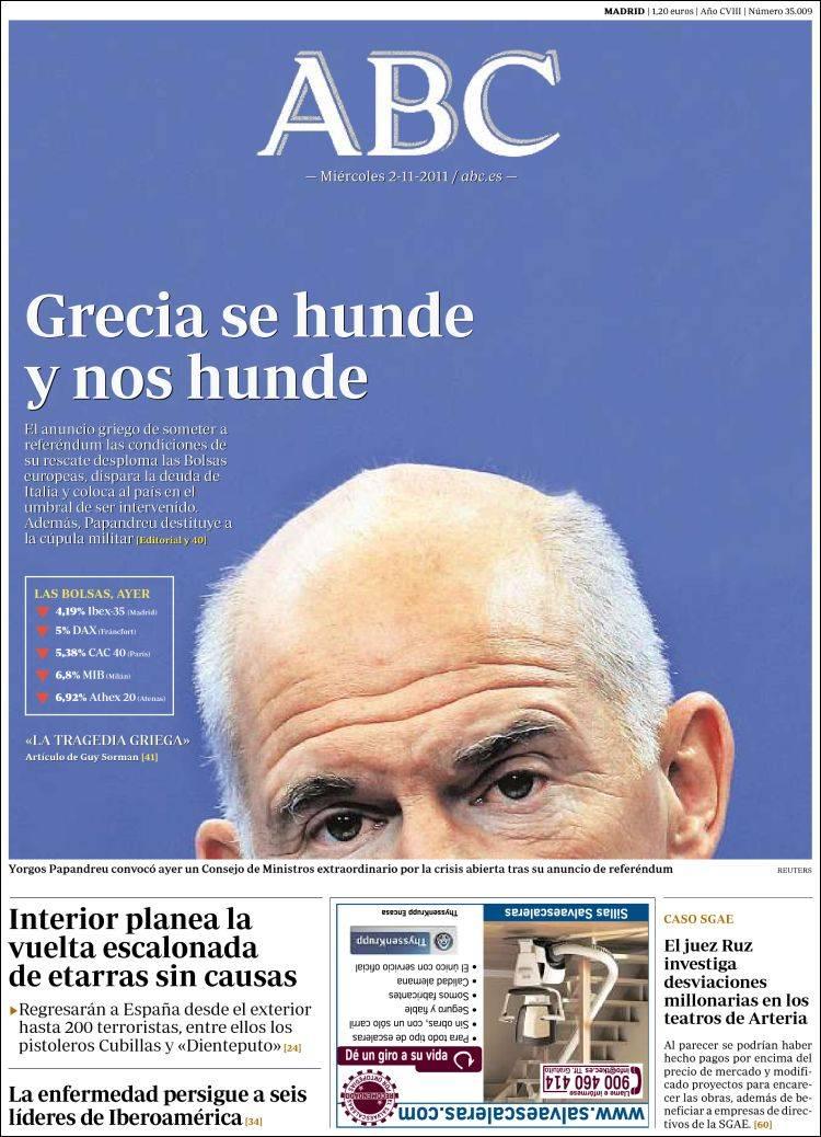 La prensa neoliberal española acribilla a Grecia sin piedad La prensa neoliberal española acribilla a Grecia sin piedad