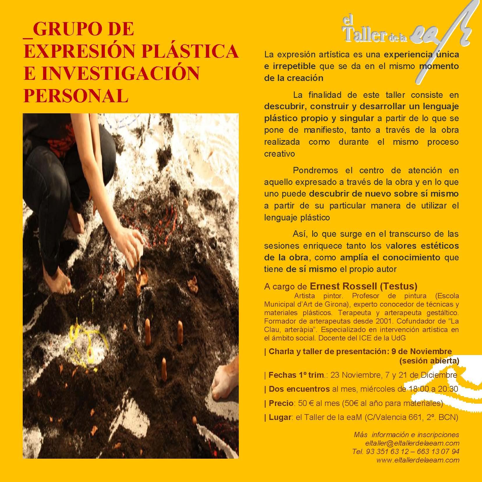 GEPIP Grupo de Expresión Plástica e Investigación Personal (GEPIP)… con Ernest Rossell