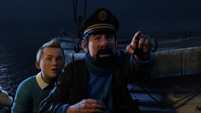 Las aventuras de TINTIN El secreto del unicornio Tintin Capit%C3%A1n Haddock 2 cine