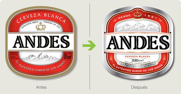 Packaging XXVI cerveza andes rediseño