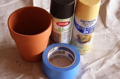 Tutorial para convertir unas macetas en una pizarra Tutorial para convertir unas macetas en una pizarra