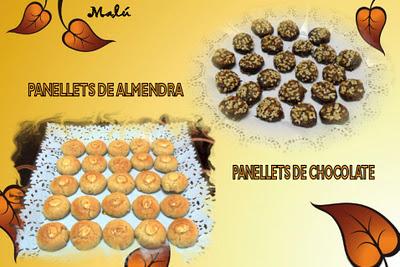 PANELLETS DE ALMENDRA Y DE CHOCOLATE