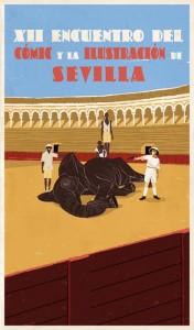 CARTELXIIencuentroTextura_peq XII Encuentro del Cómic y la Ilustración de Sevilla