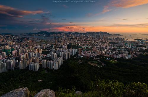 Take a look towards Hongkong island