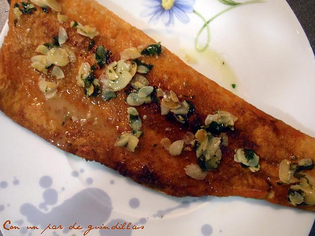 Truchas al horno con salsa de almendras Truchas al horno con salsa de almendras