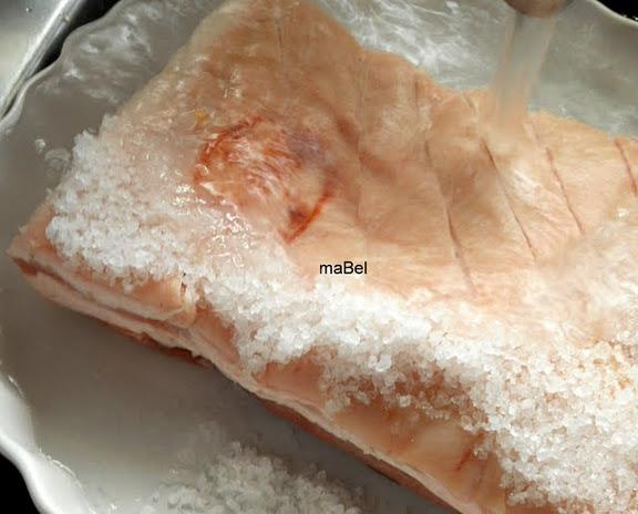 Panceta braseada con batatas Panceta braseada con batatas