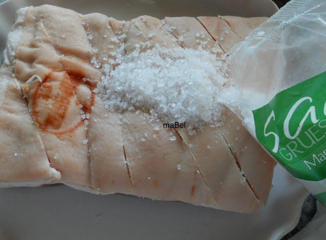 Panceta braseada con batatas Panceta braseada con batatas