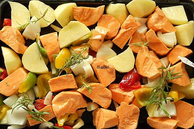 Panceta braseada con batatas Panceta braseada con batatas