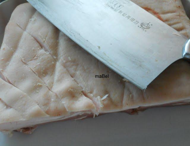 Panceta braseada con batatas Panceta braseada con batatas