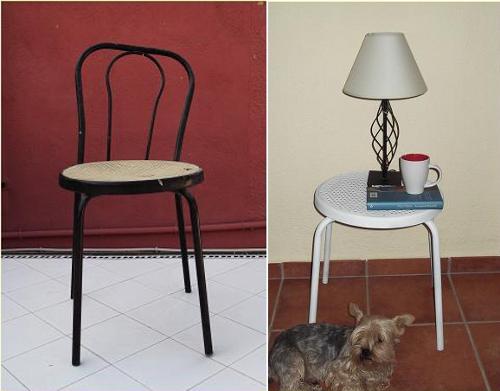 silla_antes_despues_mesita Reaprovecha todo lo que puedas
