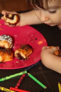 Mini napolitanas de chocolate Mini napolitanas de chocolate