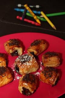 Mini napolitanas de chocolate Mini napolitanas de chocolate