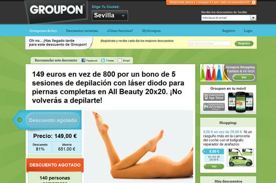 Ofertas de belleza en Groupon