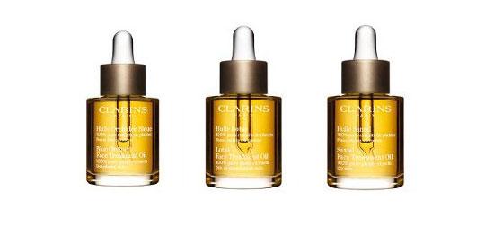 3 aceites de Clarins: Huile Orchidée Bleue, Huile Lotus y Huile Santal 3 aceites de Clarins: Huile Orchidée Bleue, Huile Lotus y Huile Santal