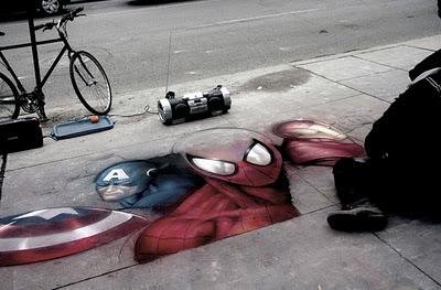 Marvel y DC Comics en el arte urbano