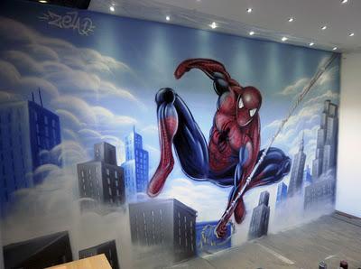 Marvel y DC Comics en el arte urbano