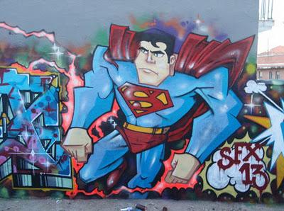 Marvel y DC Comics en el arte urbano