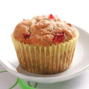 Muffins de cereza y plátano Cherry Banana Cupcakes Recipe