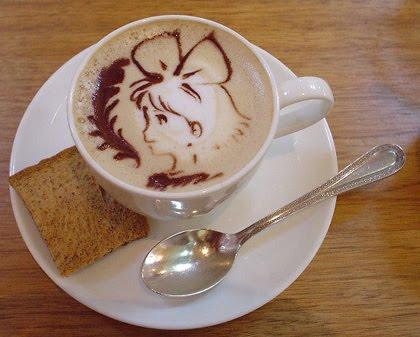 Arte en el café de la mañana Arte en el café de la mañana