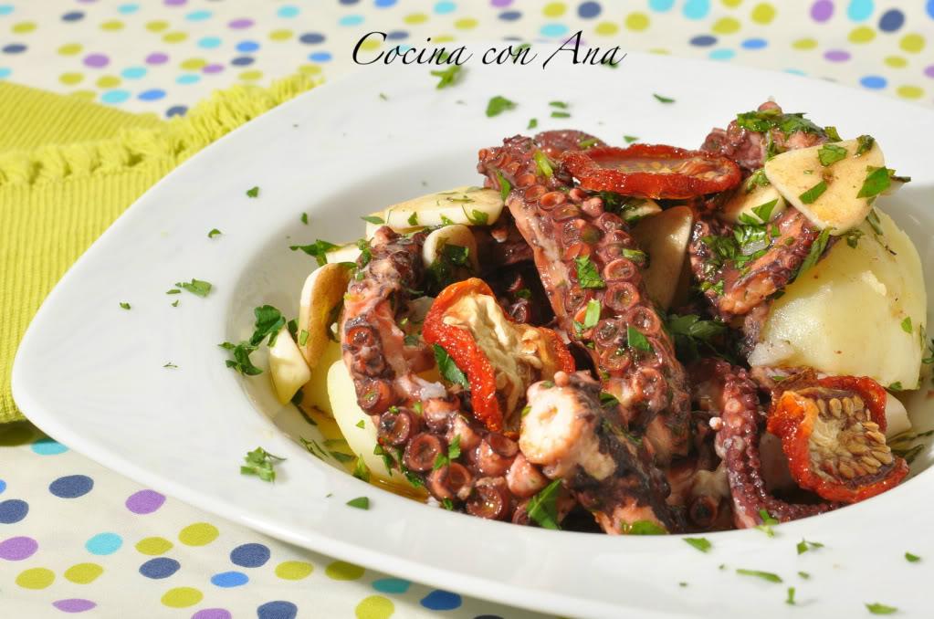 PULPO EN VINAGRETA DE TOMATES SECOS Photobucket