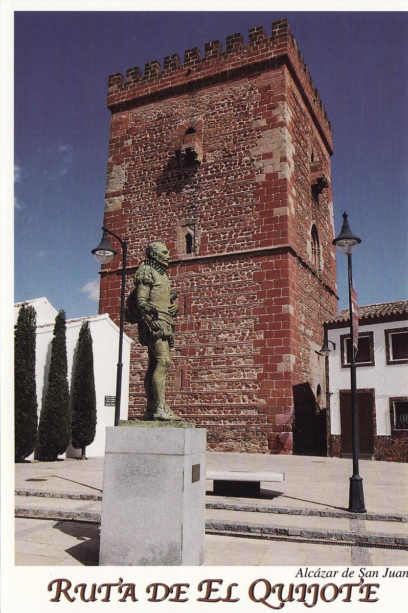 La torre junto a Cervantes. Alcázar de San Juan, Ciudad Real.
