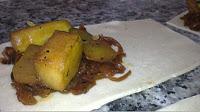 Bocados de calabacin y cebolla confitada Bocados de calabacin y cebolla confitada