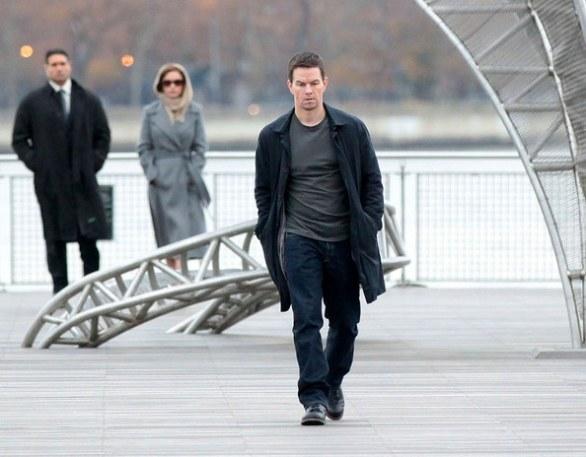 Catherine Zeta-Jones y Mark Wahlberg en el set de Broken City