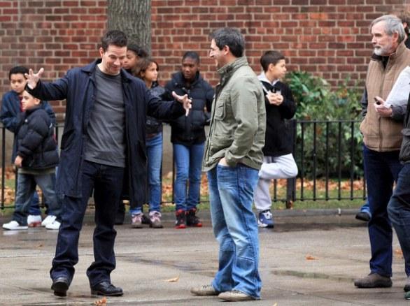 Catherine Zeta-Jones y Mark Wahlberg en el set de Broken City