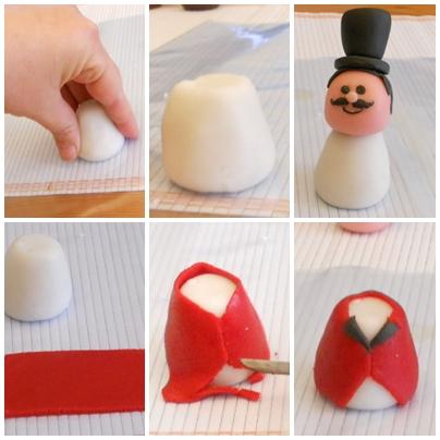 Modelado fondant - Animador de circo Modelado fondant - Animador de circo