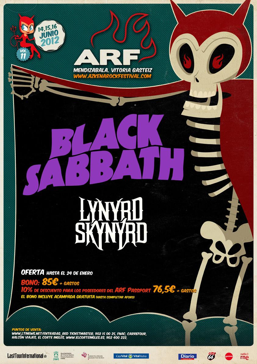 Black Sabbath y Lynyrd Skynyrd primeras confirmaciones del Azkena Rock Festival 2012