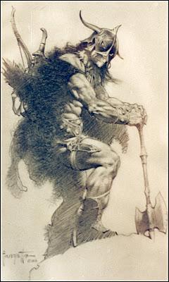 Frank Frazetta 1928 ~ 2010 misc artworks 2 unpublished tr...