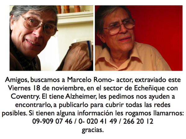 Buscan al actor Chileno Marcelo Romo Buscan al actor Chileno Marcelo Romo
