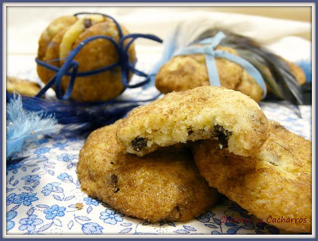 Galletas de canela con pepitas de chocolate