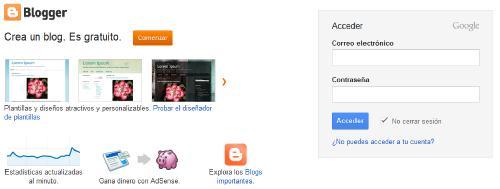 como-hacer-una-web-5 Iniciar sesión en Blogger.com