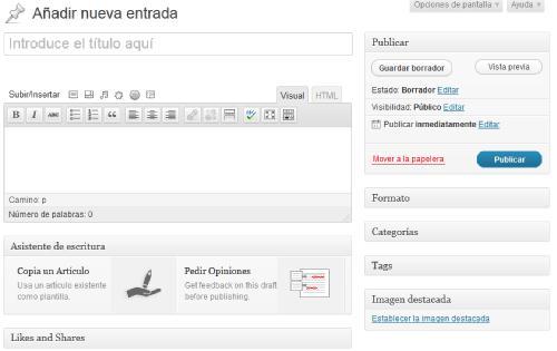 como-hacer-una-web-4 Crear nueva entrada en WordPress.com