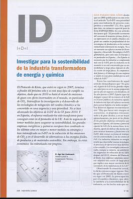 Investigar para la sostenibilidad de la industria transformadora de energía y química